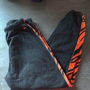 1 pullover 1 zip up 1 pant - all worn once - leopard print - velvet combo